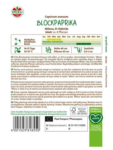 Blockpaprika Milena, F1