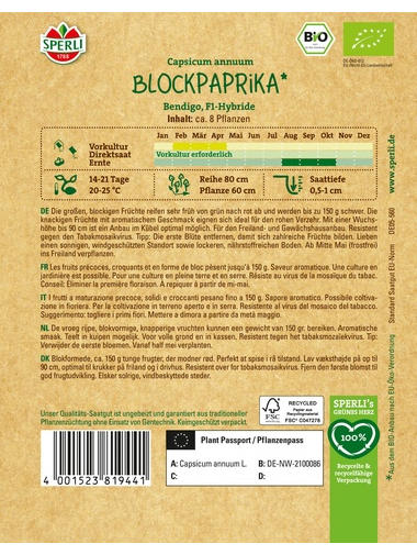 BIO Blockpaprika, F1