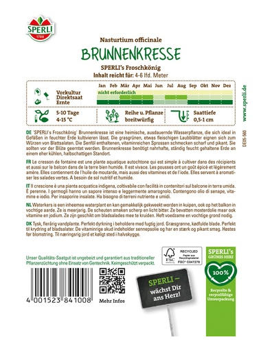 Brunnenkresse SPERLI's Froschkönig