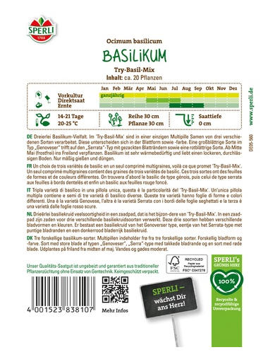 Basilikum Try-Basil-Mix