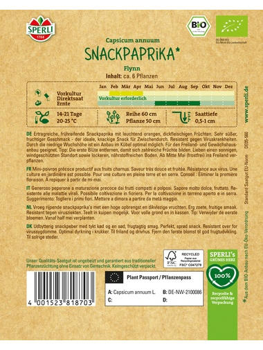 BIO Snackpaprika