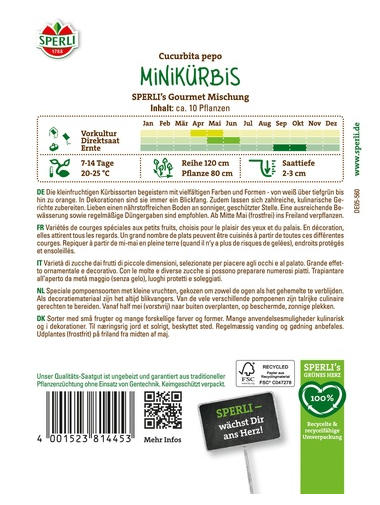 Minikürbis SPERLI's Gourmet Mischung