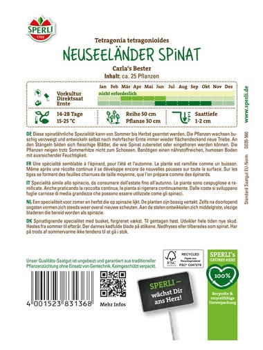 Neuseeländer Spinat Carla's Bester