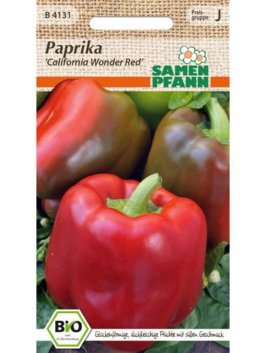 Bio Paprika California Wonder Red