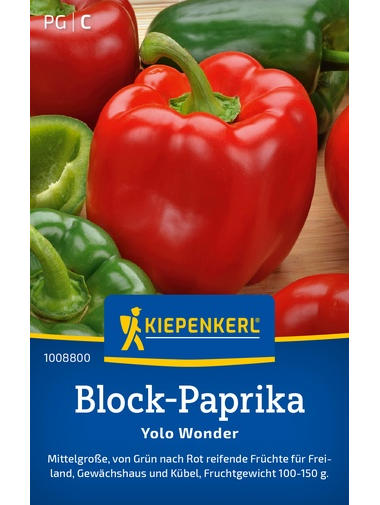 Block-Paprikasamen Yolo Wonder