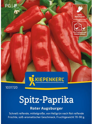 Spitz-Paprikasamen Roter Augsburger