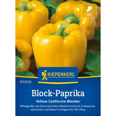 Block-Paprikasamen Yellow California Wonder