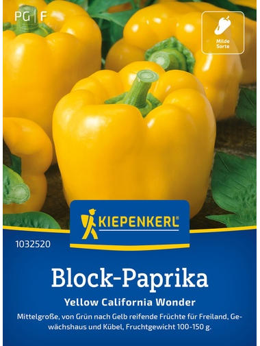 Block-Paprikasamen Yellow California Wonder