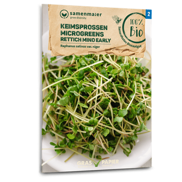 Keimsprossen Microgreens Rettich Mino Early