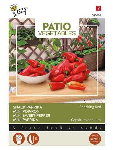 Buzzy® Patio Veggies, Mini Paprika Snacking Red