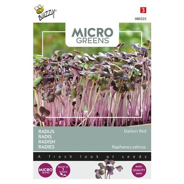 Buzzy® Microgreens, Radies Daikon Rot