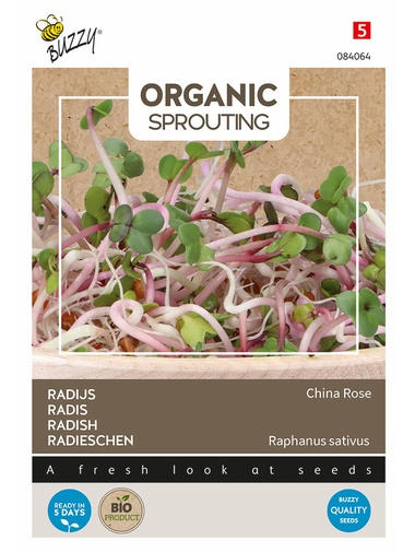 Buzzy® Organic Sprouting Radieschen China Rose (BIO)