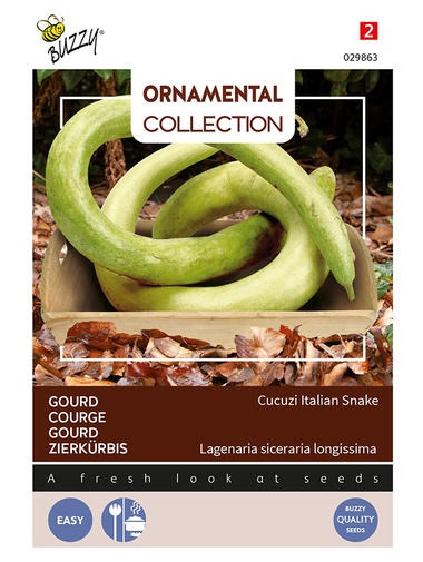 Buzzy® Ornamental Zierkürbis Cucuzi Italian Snake