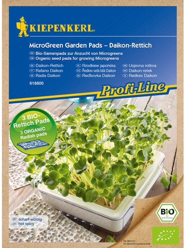 Microgreen Pads Daikon-Rettich, Nachfüllpad