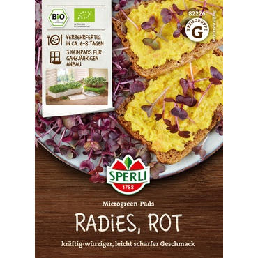 Microgreen-Pads Radieschen, rot, Nachfüllpad