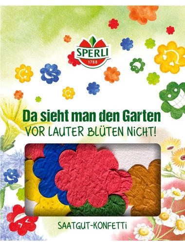 Saatgut-Konfetti, Blüten