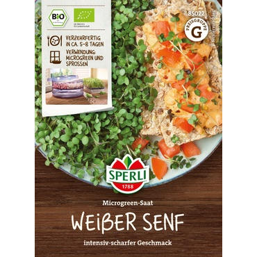 Microgreen-Saat Weißer Senf